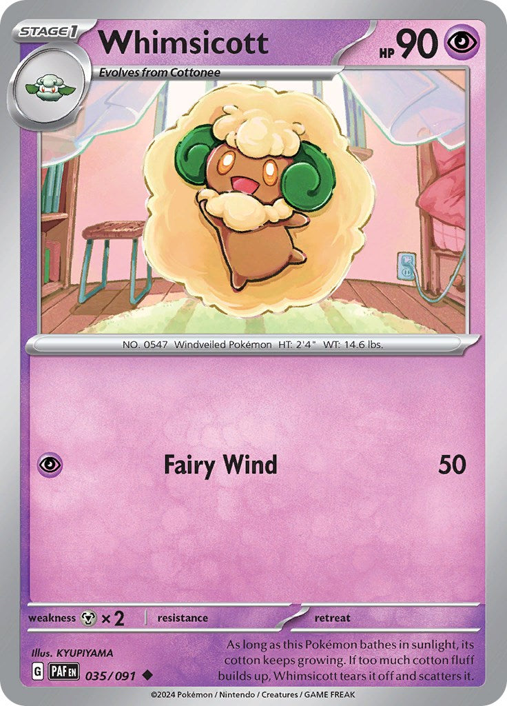 Whimsicott (035/091) [Scarlet & Violet: Paldean Fates] | Total Play