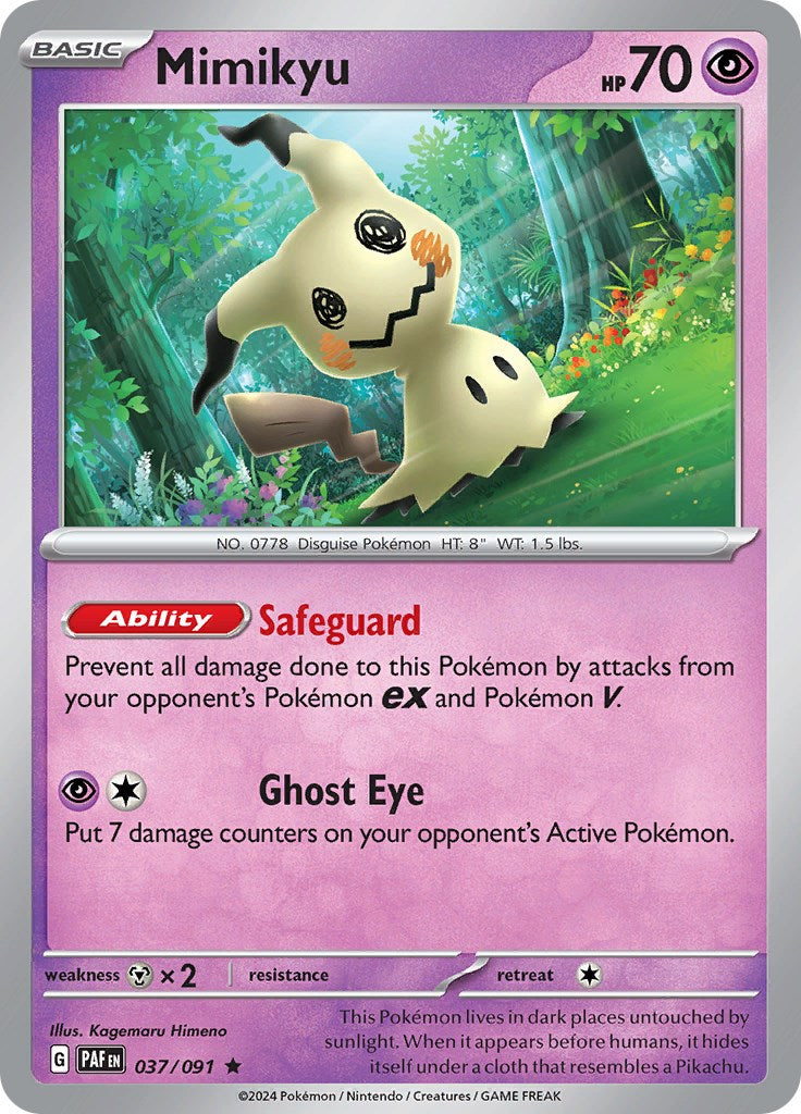 Mimikyu (037/091) [Scarlet & Violet: Paldean Fates] | Total Play