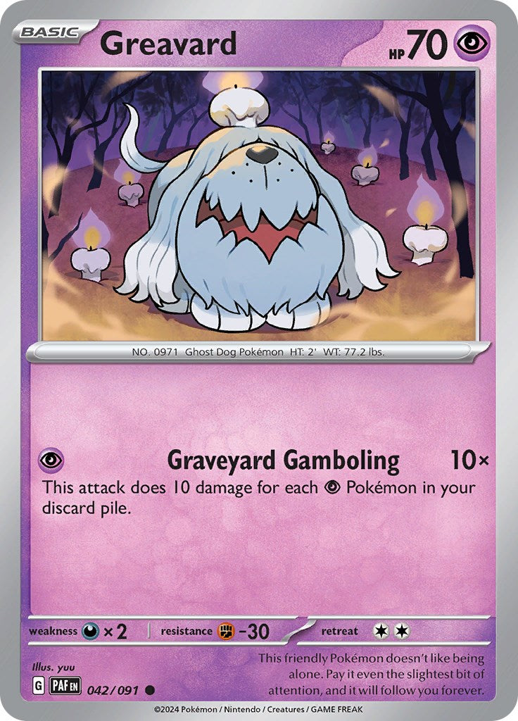 Greavard (042/091) [Scarlet & Violet: Paldean Fates] | Total Play