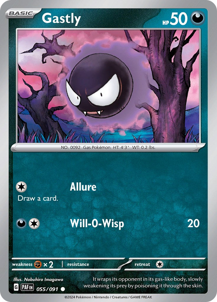 Gastly (055/091) [Scarlet & Violet: Paldean Fates] | Total Play