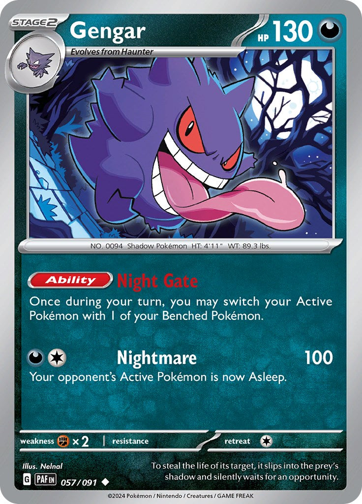 Gengar (057/091) [Scarlet & Violet: Paldean Fates] | Total Play