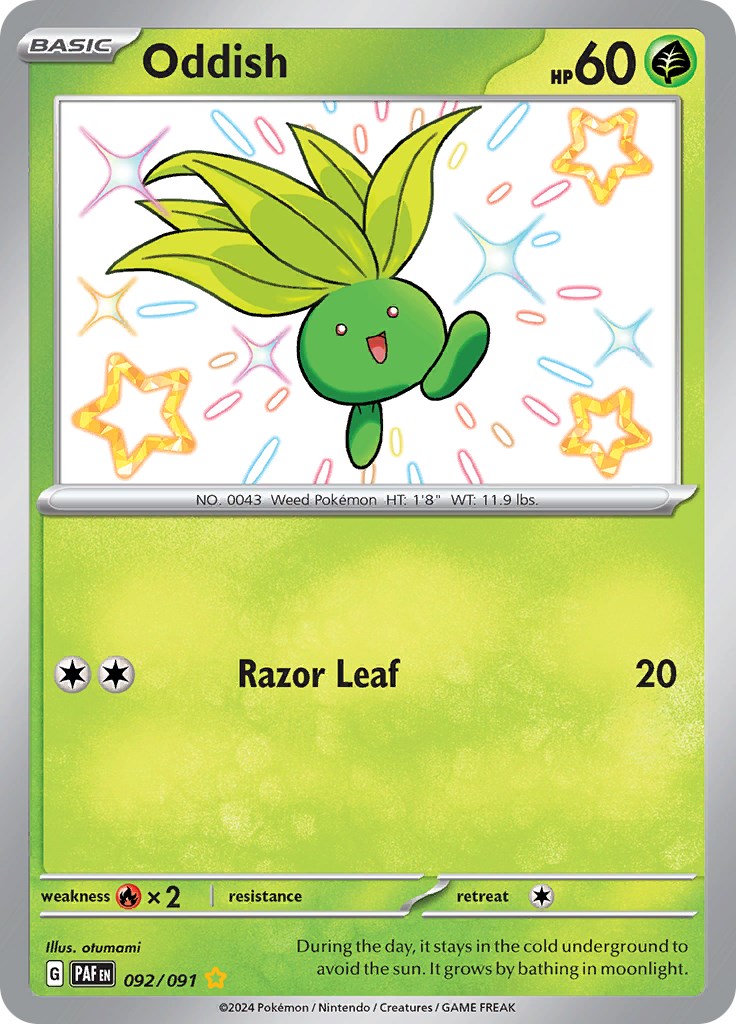 Oddish (092/091) [Scarlet & Violet: Paldean Fates] | Total Play