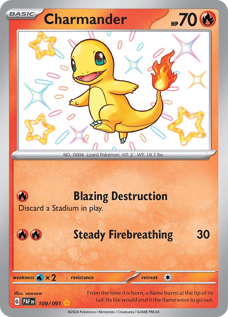 Charmander (109/091) [Scarlet & Violet: Paldean Fates] | Total Play