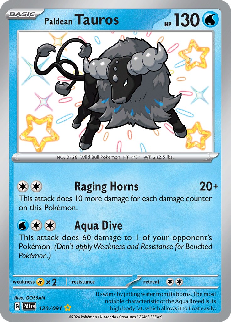 Paldean Tauros (120/091) [Scarlet & Violet: Paldean Fates] | Total Play