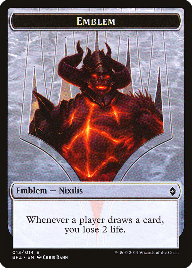 Ob Nixilis Reignited Emblem [Battle for Zendikar Tokens] | Total Play