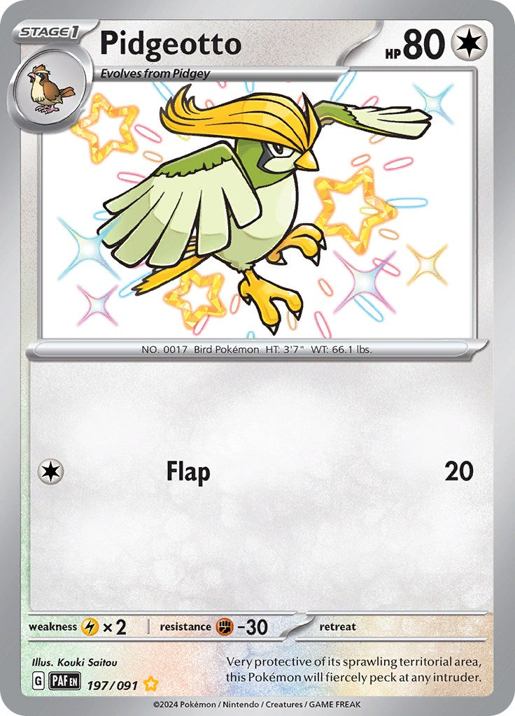 Pidgeotto (197/091) [Scarlet & Violet: Paldean Fates] | Total Play