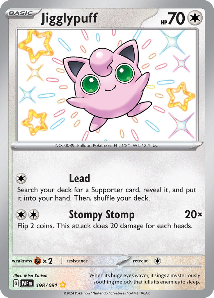 Jigglypuff (198/091) [Scarlet & Violet: Paldean Fates] | Total Play