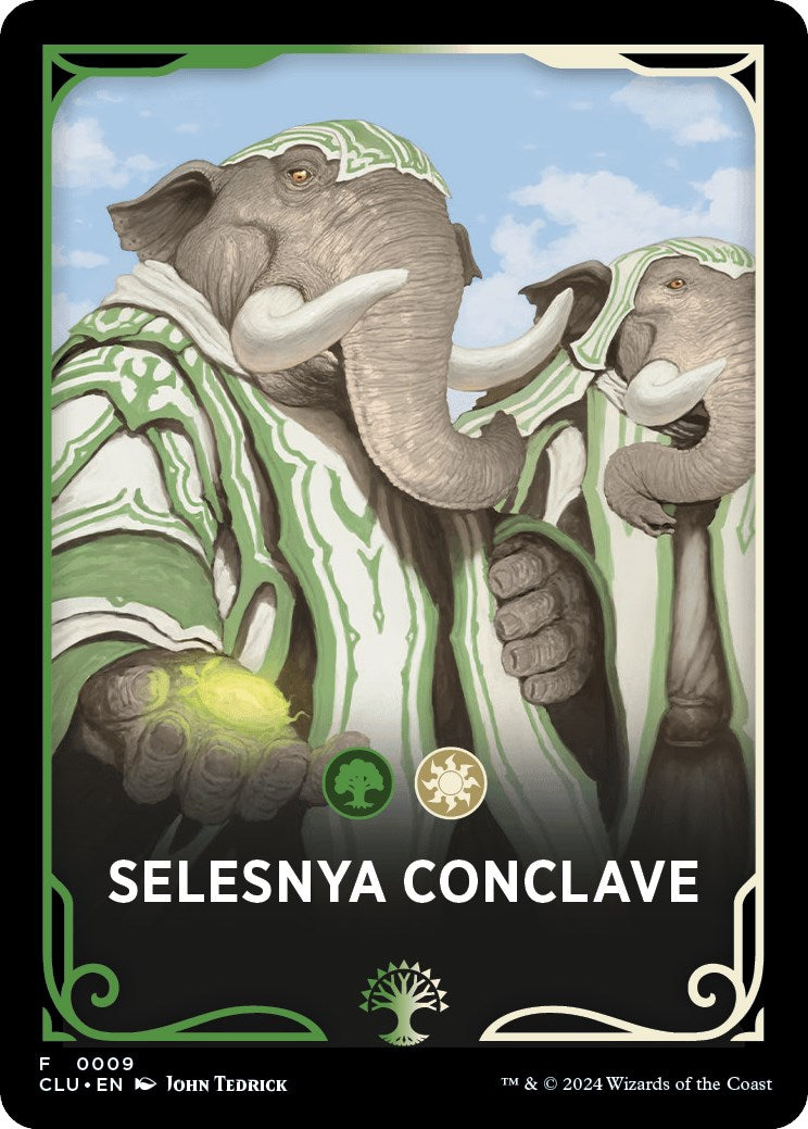 Selesnya Conclave Theme Card [Ravnica: Clue Edition Tokens] | Total Play