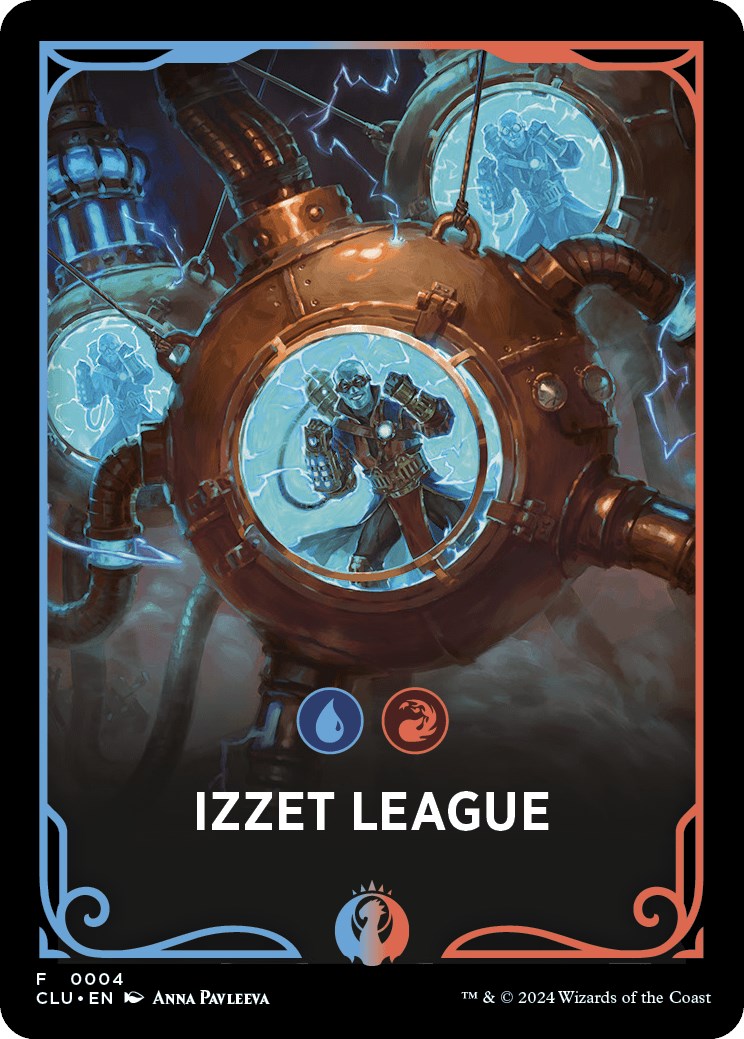 Izzet League Theme Card [Ravnica: Clue Edition Tokens] | Total Play