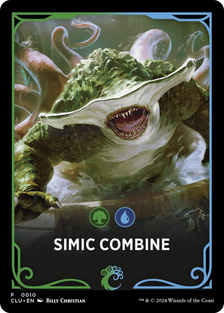 Simic Combine Theme Card [Ravnica: Clue Edition Tokens] | Total Play