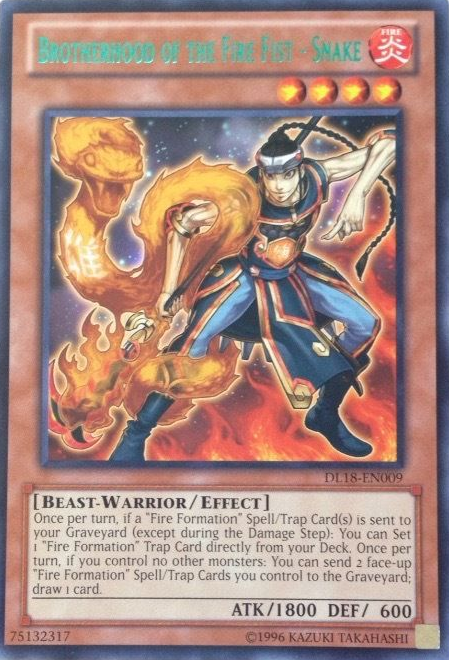 Brotherhood of the Fire Fist - Snake (Green) [DL18-EN009] Rare | Total Play