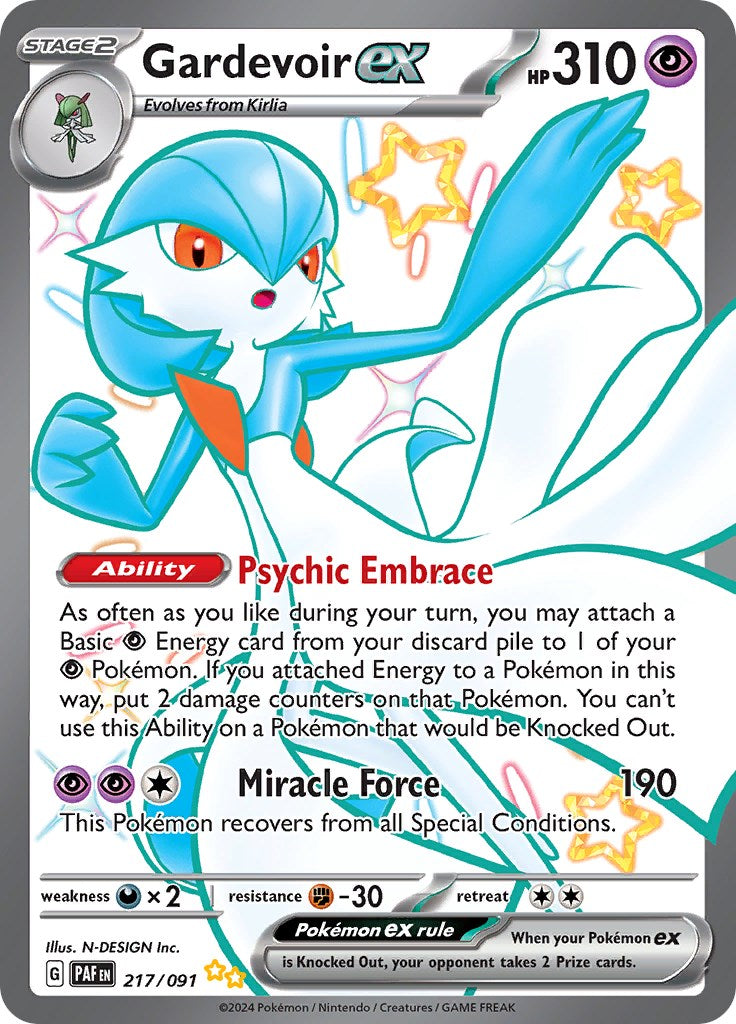 Gardevoir ex (217/091) [Scarlet & Violet: Paldean Fates] | Total Play