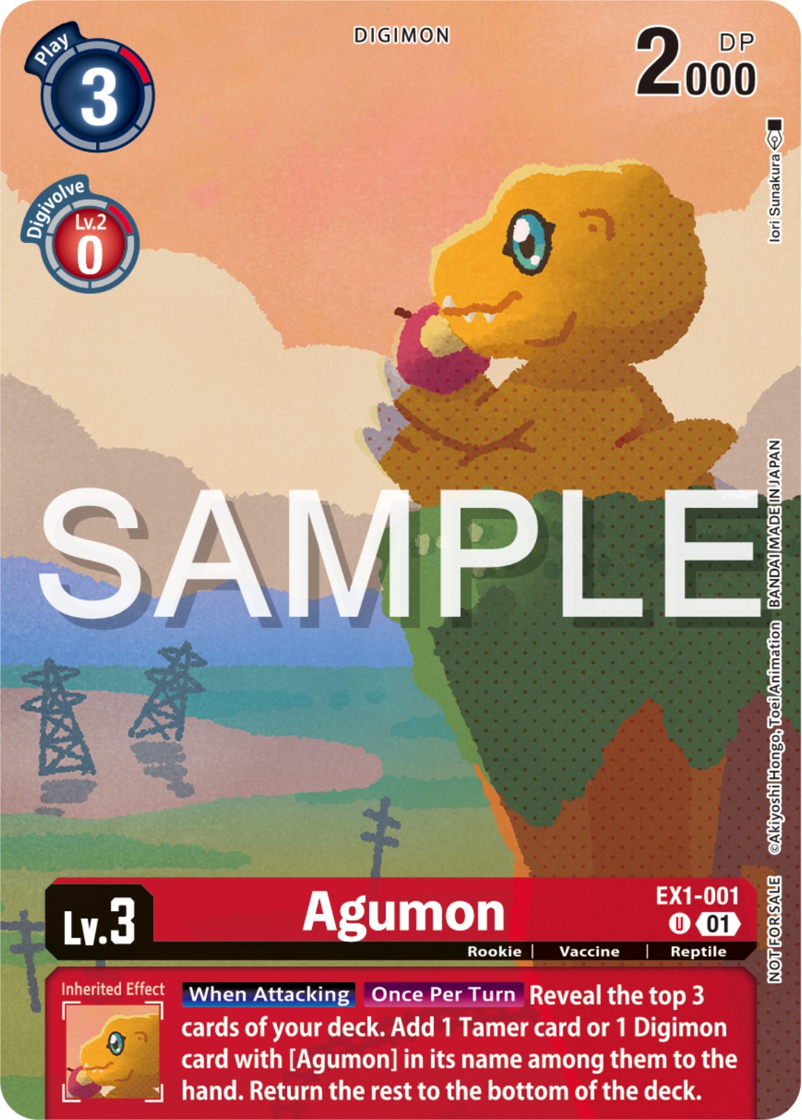 Agumon [EX1-001] (Digimon Illustration Competition Pack 2023) [Classic Collection Promos] | Total Play