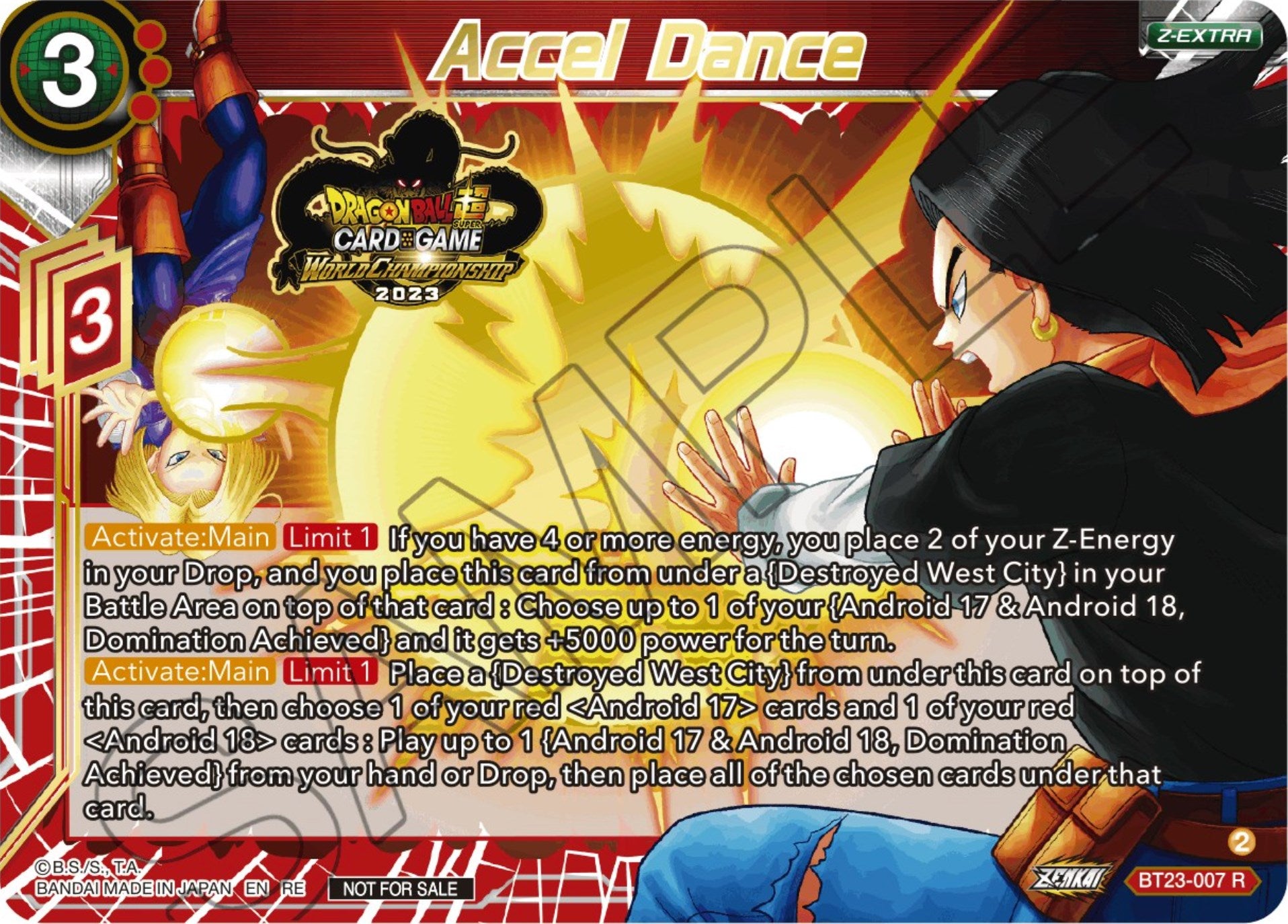 Accel Dance (2023 World Championship Z-Extra Card Set) (BT23-007) [Tournament Promotion Cards] | Total Play