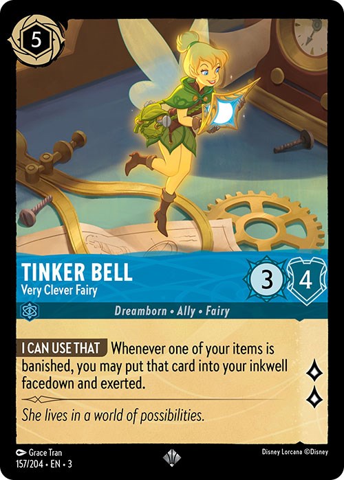 Tinker Bell - Very Clever Fairy (157/204) [Into the Inklands] | Total Play