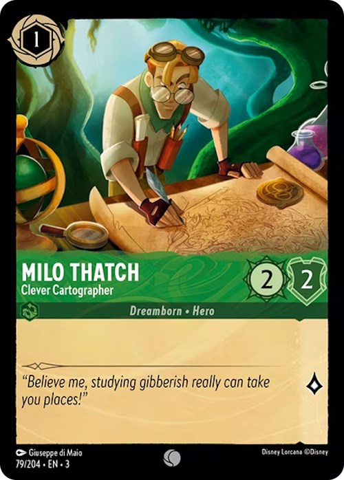 Milo Thatch - Clever Cartographer (79/204) [Into the Inklands] | Total Play