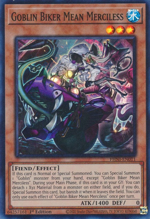 Goblin Biker Mean Merciless [PHNI-EN011] Super Rare | Total Play