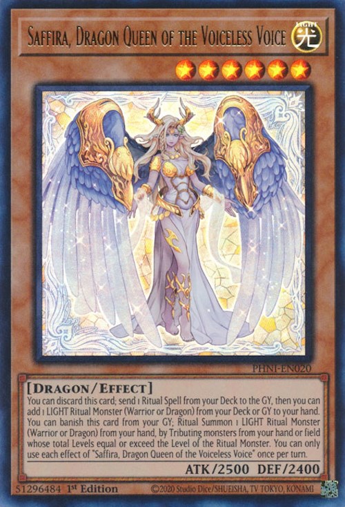 Saffira, Dragon Queen of the Voiceless Voice [PHNI-EN020] Ultra Rare | Total Play
