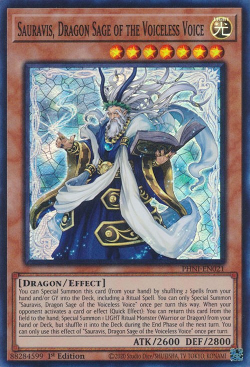 Sauravis, Dragon Sage of the Voiceless Voice [PHNI-EN021] Super Rare | Total Play