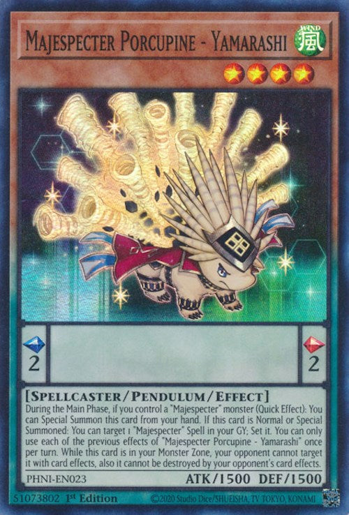 Majespecter Porcupine - Yamarashi [PHNI-EN023] Super Rare | Total Play