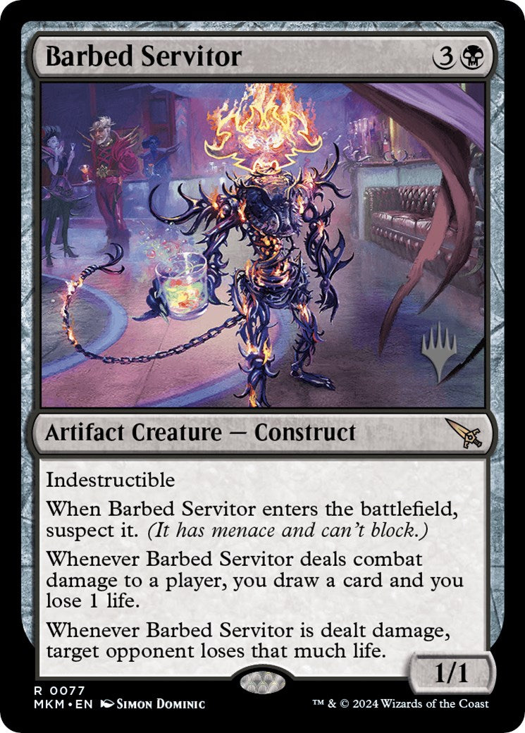 Barbed Servitor (Promo Pack) [Murders at Karlov Manor Promos] | Total Play
