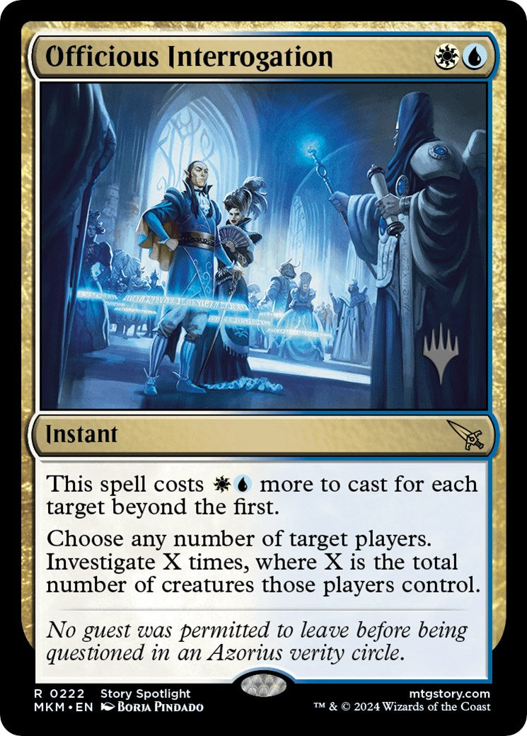 Officious Interrogation (Promo Pack) [Murders at Karlov Manor Promos] | Total Play