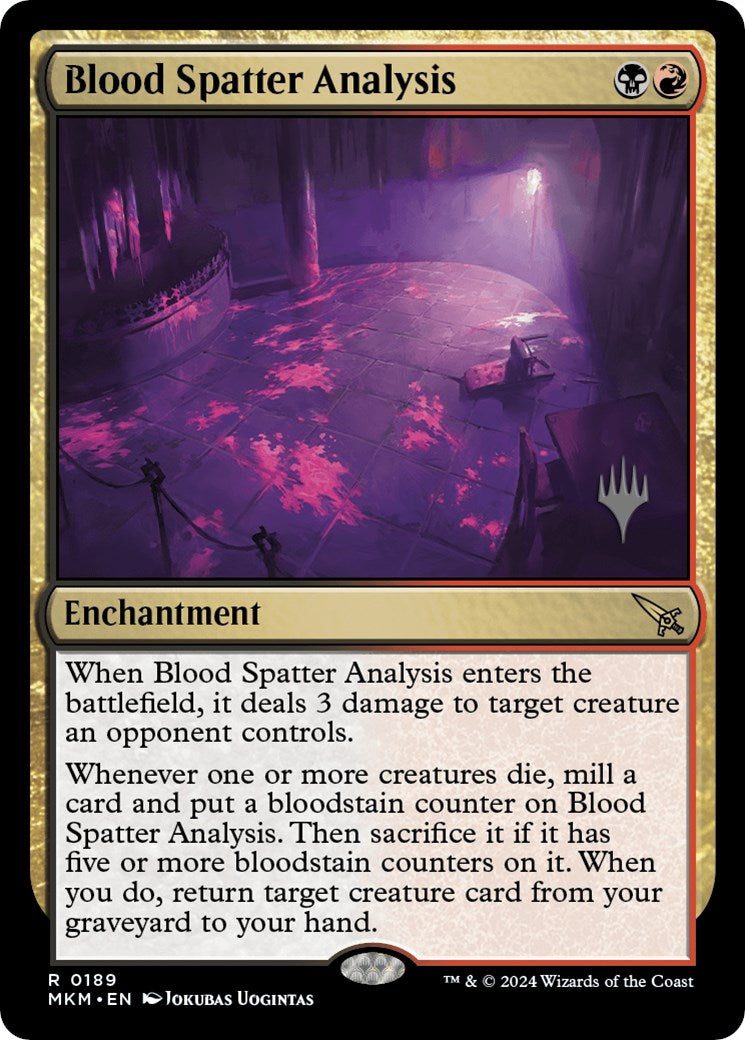 Blood Spatter Analysis (Promo Pack) [Murders at Karlov Manor Promos] | Total Play