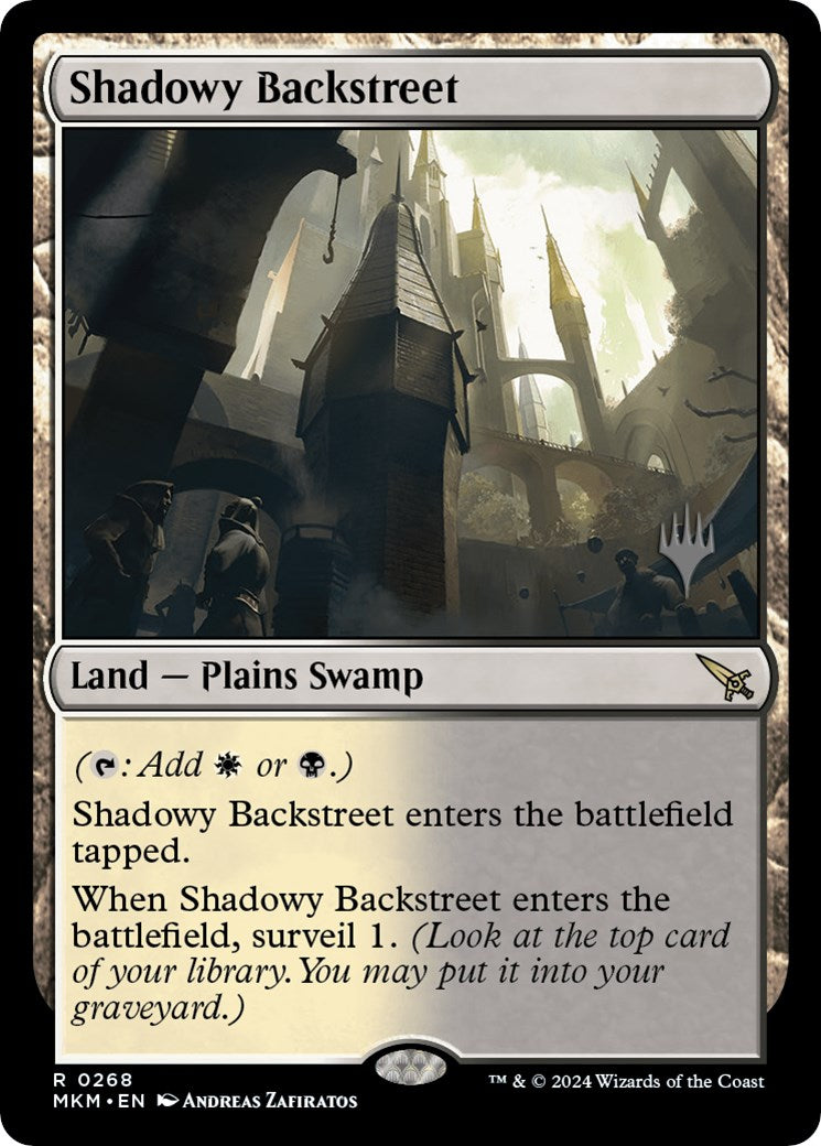 Shadowy Backstreet (Promo Pack) [Murders at Karlov Manor Promos] | Total Play