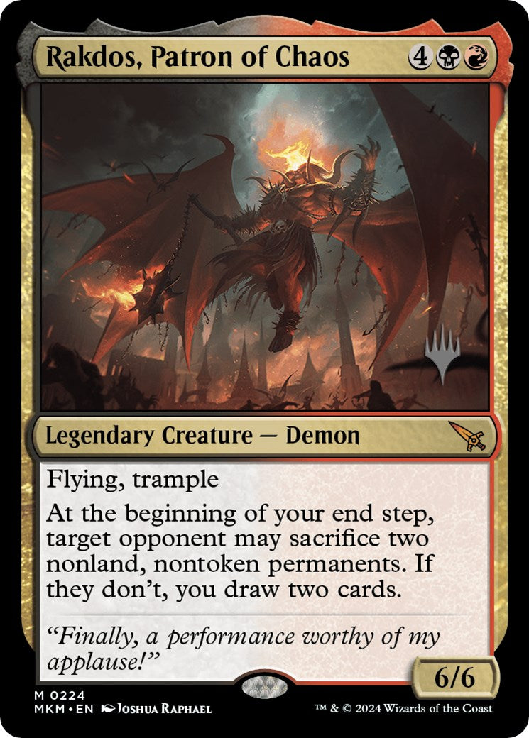 Rakdos, Patron of Chaos (Promo Pack) [Murders at Karlov Manor Promos] | Total Play