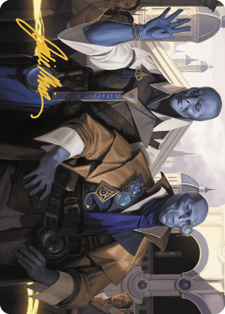 Hotshot Investigators Art Card (Gold-Stamped Signature) [Murders at Karlov Manor Art Series] | Total Play