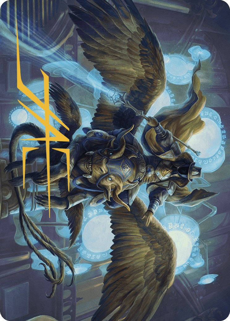 Ezrim, Agency Chief Art Card (Gold-Stamped Signature) [Murders at Karlov Manor Art Series] | Total Play