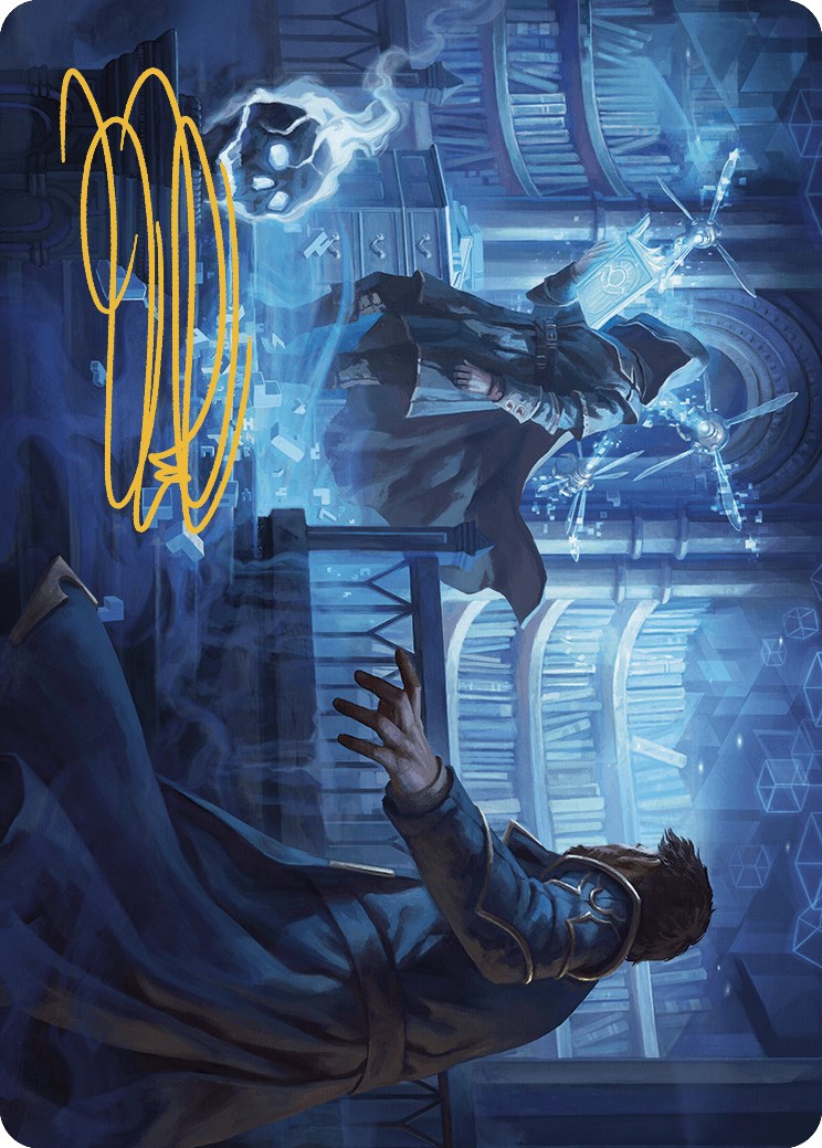 Intrude on the Mind Art Card (Gold-Stamped Signature) [Murders at Karlov Manor Art Series] | Total Play