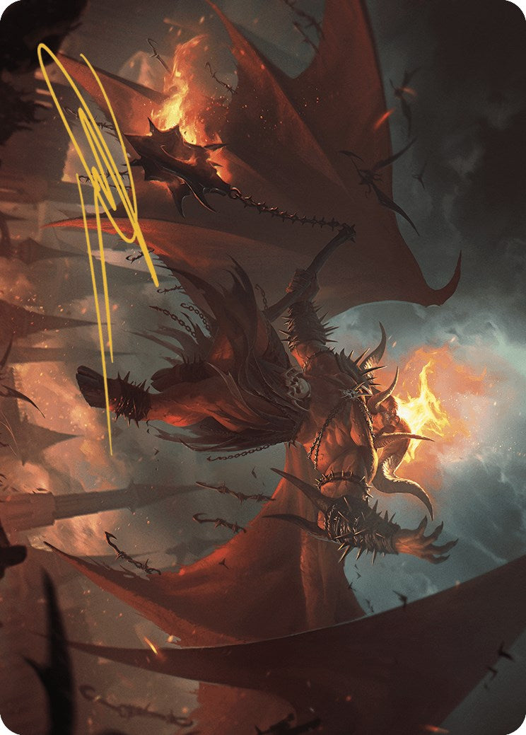Rakdos, Patron of Chaos Art Card (22/49) (Gold-Stamped Signature) [Murders at Karlov Manor Art Series] | Total Play