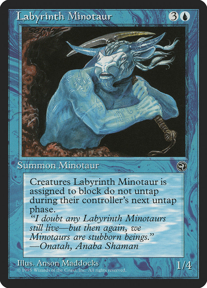 Labyrinth Minotaur (Onatah Flavor Text) [Homelands] | Total Play
