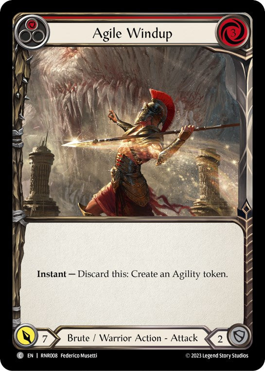 Agile Windup (Red) [RNR008] (Rhinar Hero Deck) | Total Play