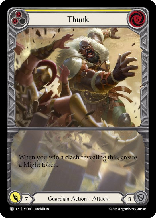 Thunk (Yellow) [VIC018] (Heavy Hitters Victor Blitz Deck) | Total Play