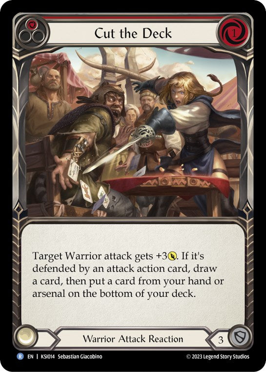 Cut the Deck (Red) [KSI014] (Heavy Hitters Kassai Blitz Deck) | Total Play