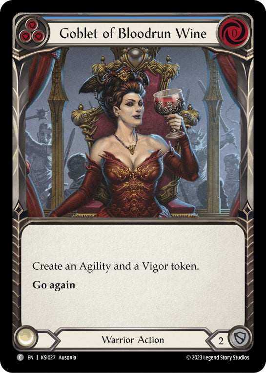Goblet of Bloodrun Wine (Blue) [KSI027] (Heavy Hitters Kassai Blitz Deck) | Total Play