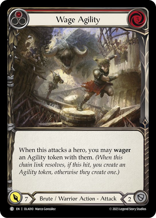Wage Agility (Red) [OLA010] (Heavy Hitters Olympia Blitz Deck) | Total Play