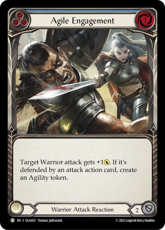 Agile Engagement (Blue) [OLA023] (Heavy Hitters Olympia Blitz Deck) | Total Play
