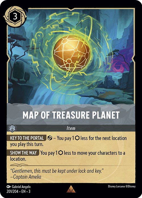 Map of Treasure Planet (201/204) [Into the Inklands] | Total Play