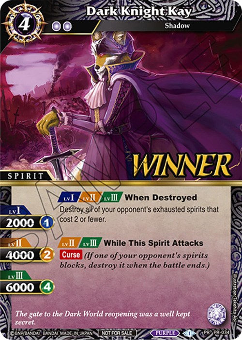 Dark Knight Kay (Tournament Pack Vol. 4 -Winner-) (PR-034) [Launch & Event Promos] | Total Play