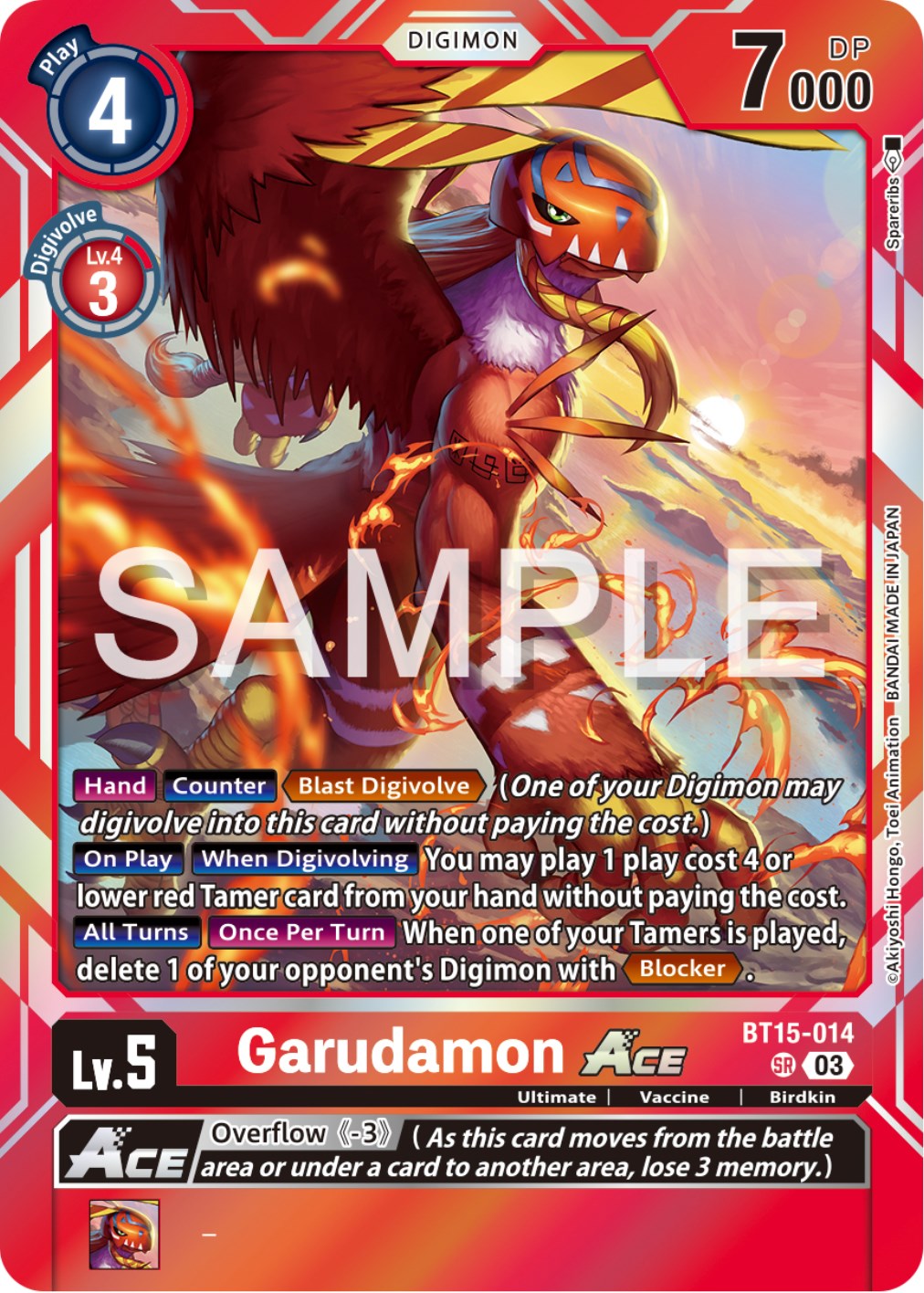 Garudamon Ace [BT15-014] [Exceed Apocalypse] | Total Play