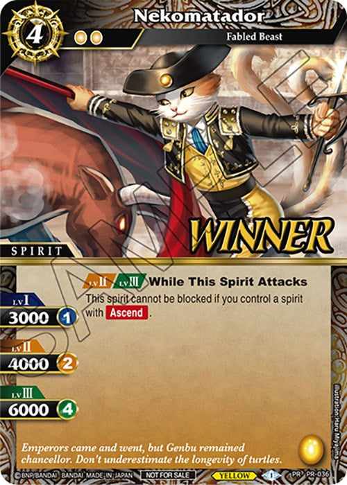 Nekomatador (Tournament Pack Vol. 4 -Winner-) (PR-036) [Launch & Event Promos] | Total Play