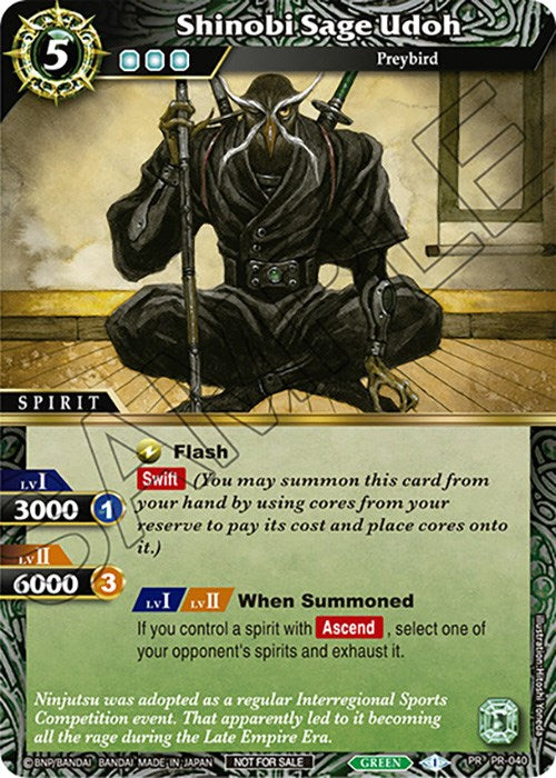 Shinobi Sage Udoh (Tournament Pack Vol. 4) (PR-040) [Launch & Event Promos] | Total Play