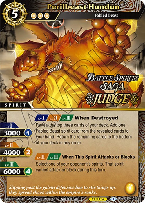Perilbeast Hundun (Judge Pack Vol. 4) (BSS04-036) [Launch & Event Promos] | Total Play