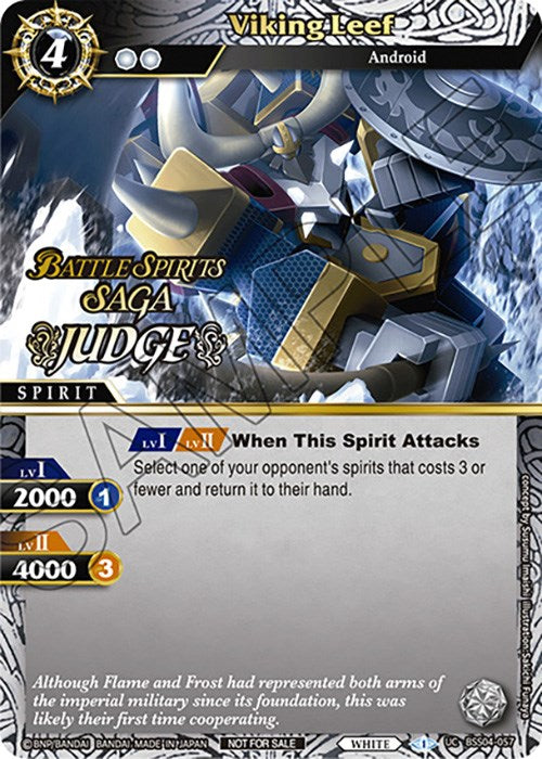 Viking Leef (Judge Pack Vol. 4) (BSS04-057) [Launch & Event Promos] | Total Play