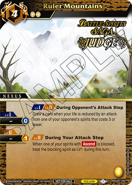 Ruler Mountains (Judge Pack Vol. 4) (BSS04-109) [Launch & Event Promos] | Total Play