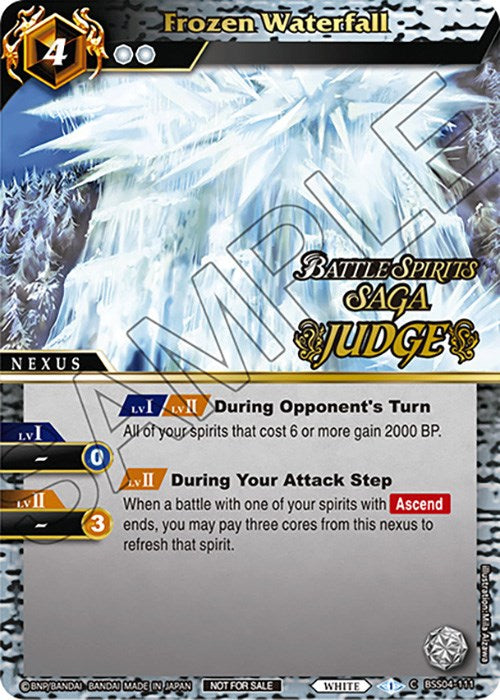 Frozen Waterfall (Judge Pack Vol. 4) (BSS04-111) [Launch & Event Promos] | Total Play