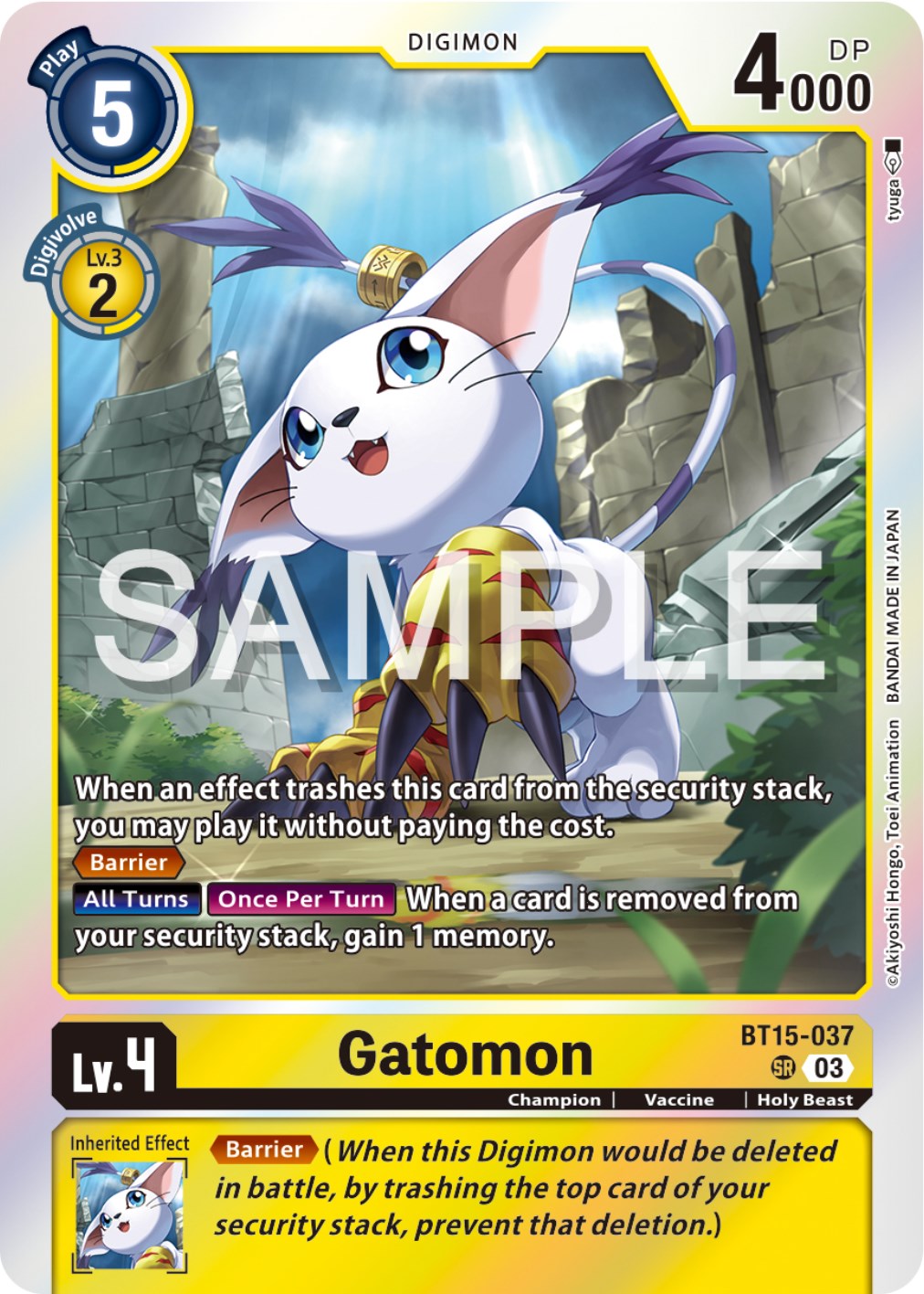 Gatomon [BT15-037] [Exceed Apocalypse] | Total Play